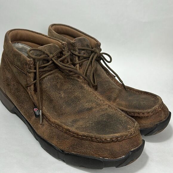 The 232 Justin Men's Driver Moc Casual Shoes 
Sz 12 Justin boots wallabies style - Picture 9 of 11